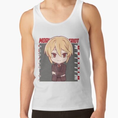 Moriarty The Patriot William James Moriarty Chibi Waves Design Gray Tank Top