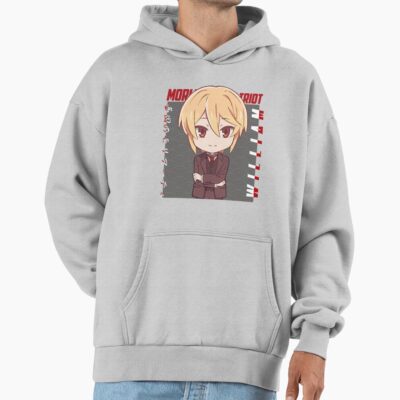 Moriarty The Patriot William James Moriarty Chibi Waves Design Gray Hoodie