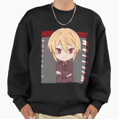 Moriarty The Patriot William James Moriarty Chibi Waves Design Gray Sweatshirt