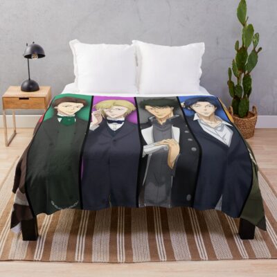 Moriallty Main Characters Throw Blanket