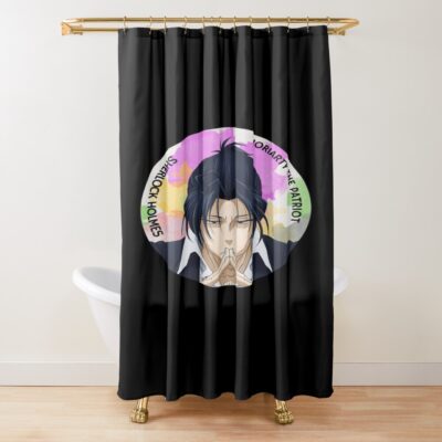 Pin Locksher Shower Curtain