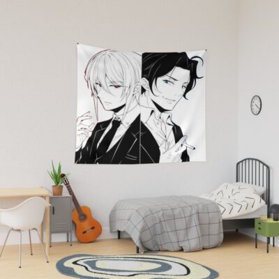 Moriarty The Patriot Black White Design Tapestry