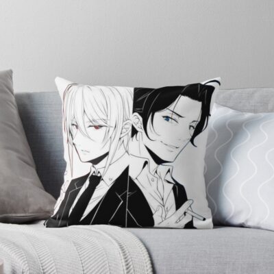 Moriarty The Patriot Black White Design Throw Pillow
