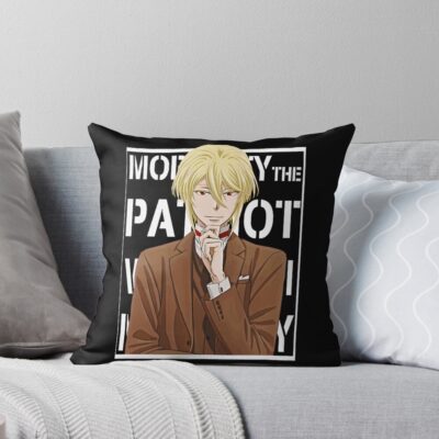 Moriarty The Patriot William James Moriarty Background Text White Throw Pillow